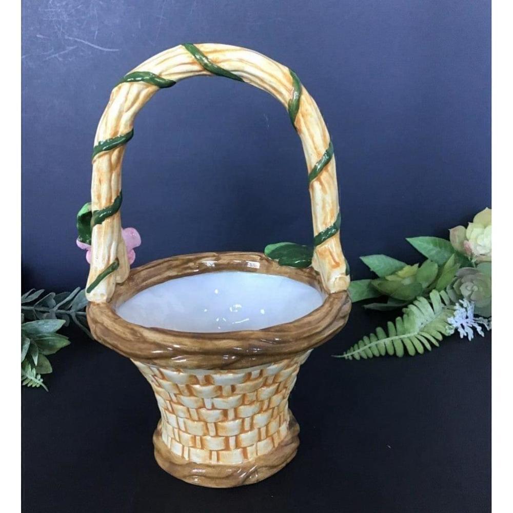 Spring basket and flower Planter - Picture 3 of 6